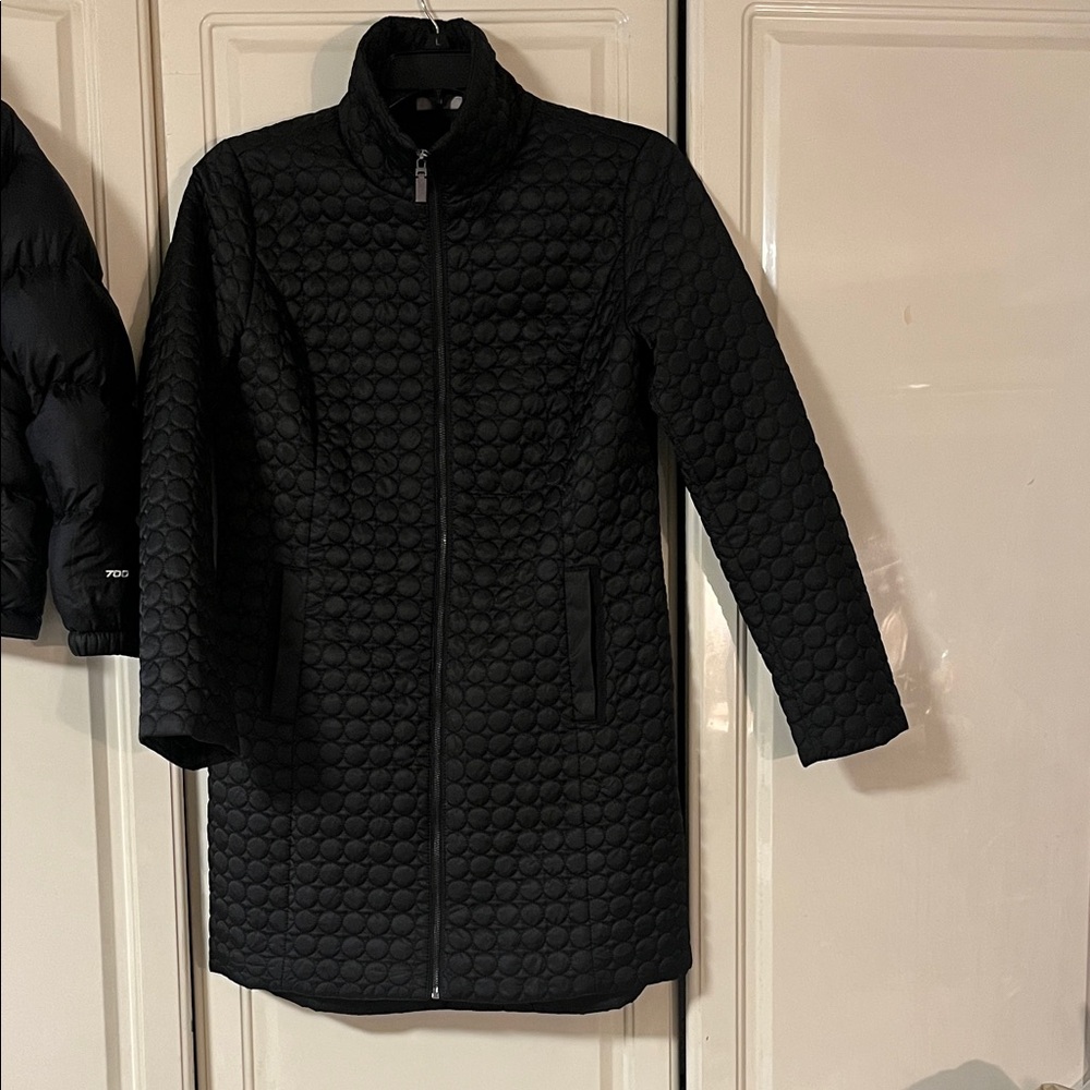 Elegant Black Quilted Puffer Coat